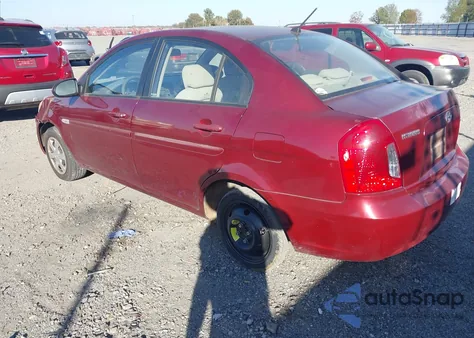 2007 Hyundai Accent Gls from USA, damaged, VIN KMHCN46C17U106043